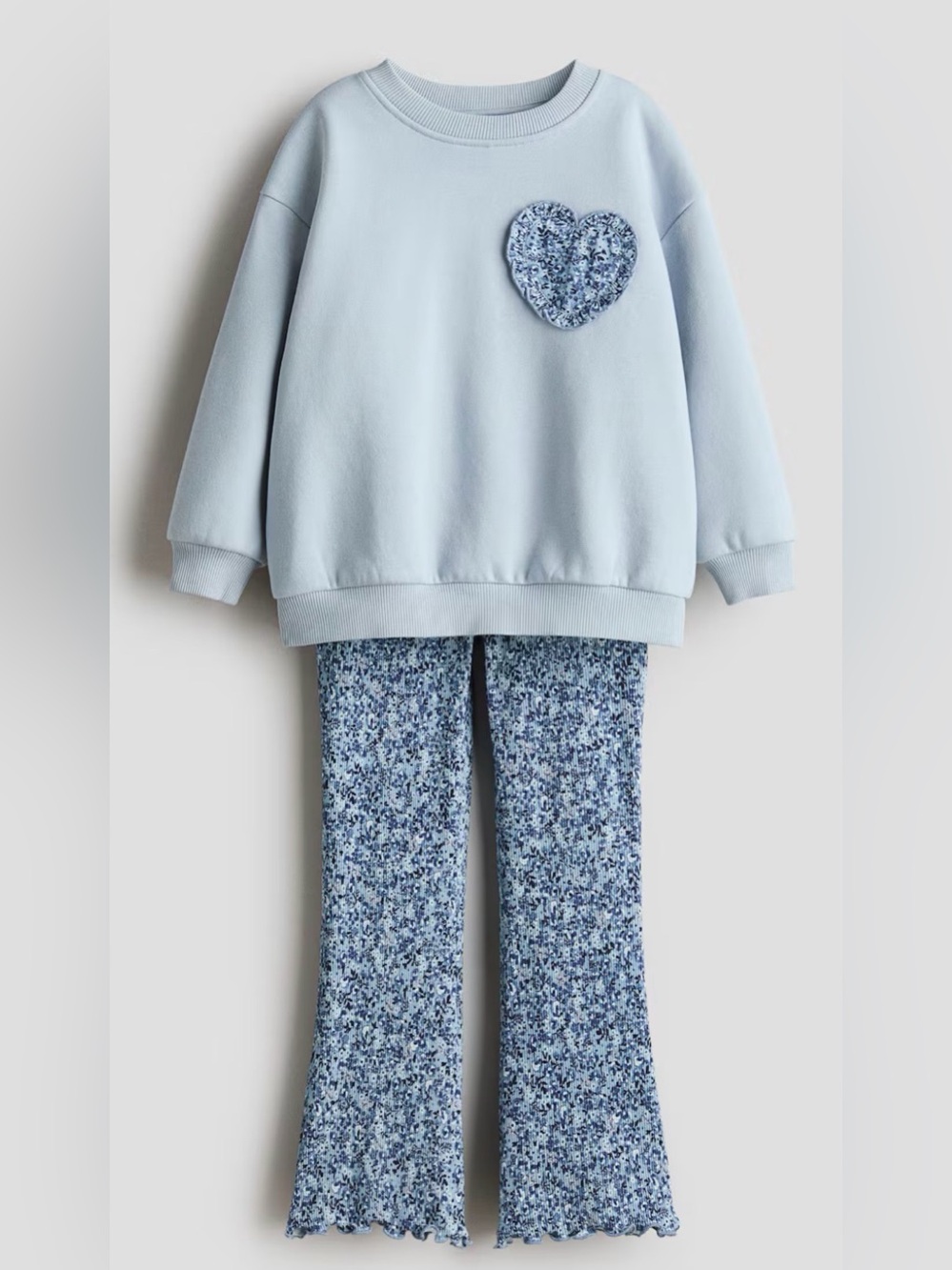 H&M - Girls Sweatshirt and Leggings Set - Size US7